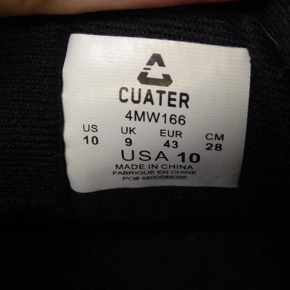 Cuater by Travis Mathew The Daily Mens Shoes Black Canvas Casual Sneakers 10